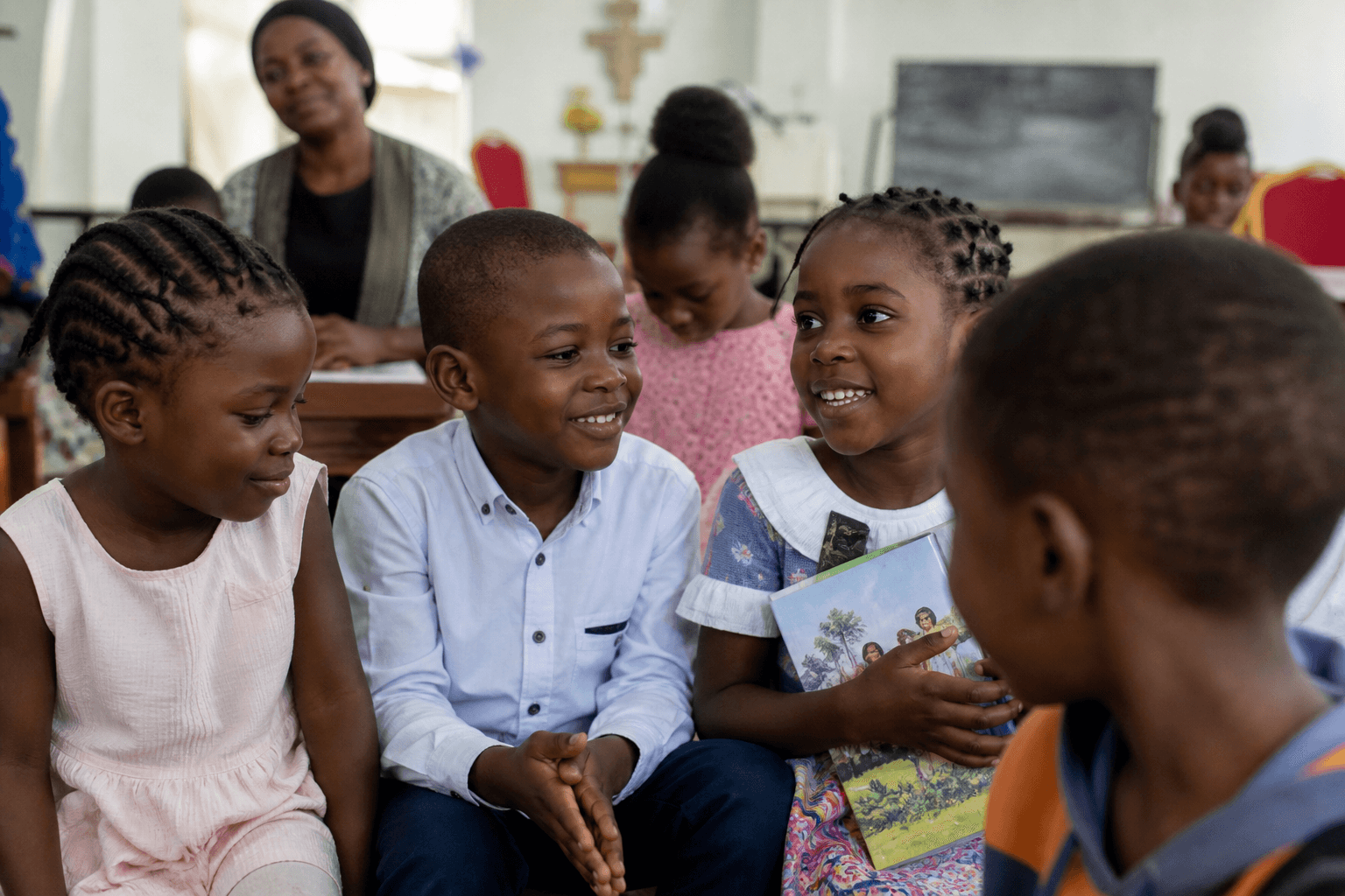 Enfants à l’école du dimanche — Département de l’Écodime RAMA
